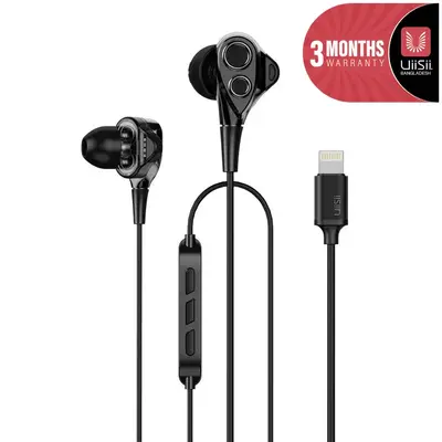 UiiSii i8 Lightning Earphone Headphone for iphone (MFI Certified)