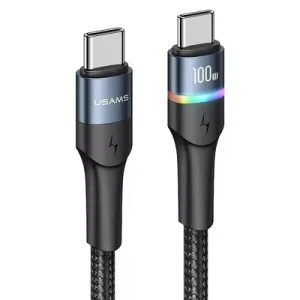 USAMS US-SJ537 U76 Type-C to Type-C 100W PD Fast Charging Cord Data Transmission Cable